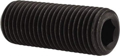 Value Collection - 3/8-24 UNF, 1" OAL, Cup Point Set Screw - Grade 8 Alloy Steel, 3/16" Key - USA Tool & Supply