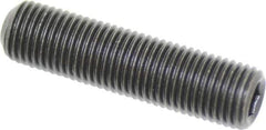 Value Collection - 3/8-24 UNF, 1-1/2" OAL, Cup Point Set Screw - Grade 8 Alloy Steel, 3/16" Key - USA Tool & Supply