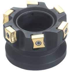 Iscar - 10 Inserts, 5" Cut Diam, 1-1/2" Arbor Diam, 0.394" Max Depth of Cut, Indexable Square-Shoulder Face Mill - 0/90° Lead Angle, 2" High, LN.. 1106... Insert Compatibility, Series F90LN - USA Tool & Supply