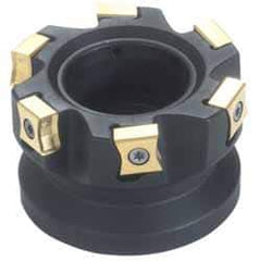 Iscar - 7 Inserts, 3" Cut Diam, 1" Arbor Diam, 0.394" Max Depth of Cut, Indexable Square-Shoulder Face Mill - 0/90° Lead Angle, 2" High, LN.. 1106... Insert Compatibility, Series F90LN - USA Tool & Supply