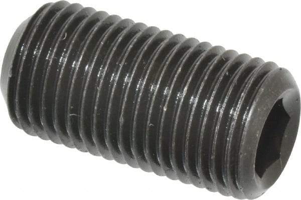 Value Collection - 1/2-20 UNF, 1" OAL, Cup Point Set Screw - Grade 8 Alloy Steel, 1/4" Key - USA Tool & Supply