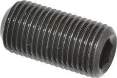 Value Collection - 1/2-20 UNF, 1" OAL, Cup Point Set Screw - Grade 8 Alloy Steel, 1/4" Key - USA Tool & Supply