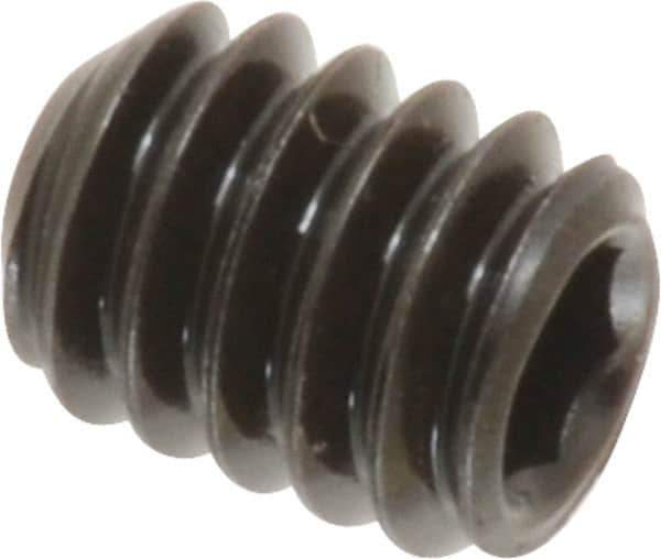 Value Collection - 1/4-20 UNC, 5/16" OAL, Cup Point Set Screw - Grade 8 Alloy Steel, 1/8" Key - USA Tool & Supply