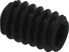 Value Collection - 1/4-20 UNC, 3/8" OAL, Cup Point Set Screw - Grade 8 Alloy Steel, 1/8" Key - USA Tool & Supply