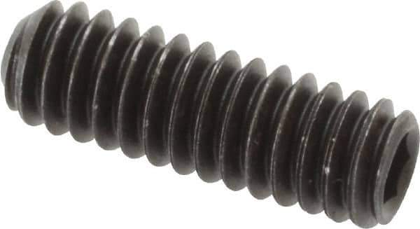 Value Collection - 1/4-20 UNC, 3/4" OAL, Cup Point Set Screw - Grade 8 Alloy Steel, 1/8" Key - USA Tool & Supply