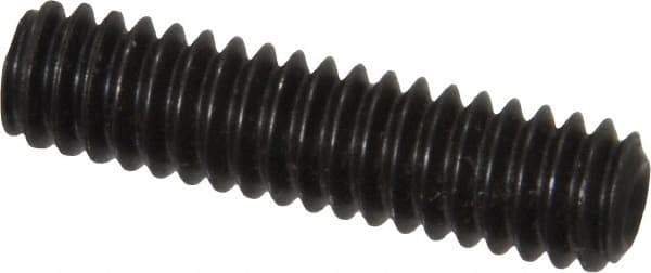Value Collection - 1/4-20 UNC, 1" OAL, Cup Point Set Screw - Grade 8 Alloy Steel, 1/8" Key - USA Tool & Supply