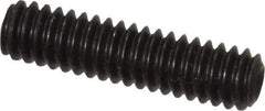 Value Collection - 1/4-20 UNC, 1" OAL, Cup Point Set Screw - Grade 8 Alloy Steel, 1/8" Key - USA Tool & Supply