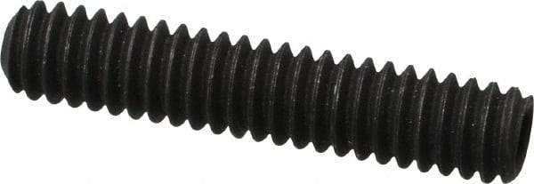 Value Collection - 1/4-20 UNC, 1-1/4" OAL, Cup Point Set Screw - Grade 8 Alloy Steel, 1/8" Key - USA Tool & Supply