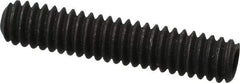 Value Collection - 1/4-20 UNC, 1-1/4" OAL, Cup Point Set Screw - Grade 8 Alloy Steel, 1/8" Key - USA Tool & Supply