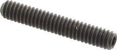 Value Collection - 1/4-20 UNC, 1-1/2" OAL, Cup Point Set Screw - Grade 8 Alloy Steel, 1/8" Key - USA Tool & Supply
