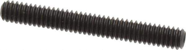 Value Collection - 1/4-20 UNC, 2" OAL, Cup Point Set Screw - Grade 8 Alloy Steel, 1/8" Key - USA Tool & Supply