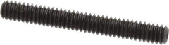 Value Collection - 1/4-20 UNC, 2" OAL, Cup Point Set Screw - Grade 8 Alloy Steel, 1/8" Key - USA Tool & Supply