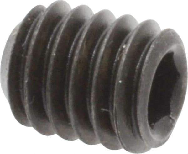Value Collection - 5/16-18 UNC, 3/8" OAL, Cup Point Set Screw - Grade 8 Alloy Steel, 5/32" Key - USA Tool & Supply