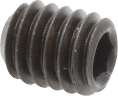 Value Collection - 5/16-18 UNC, 3/8" OAL, Cup Point Set Screw - Grade 8 Alloy Steel, 5/32" Key - USA Tool & Supply