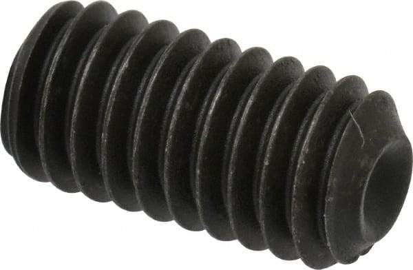 Value Collection - 5/16-18 UNC, 5/8" OAL, Cup Point Set Screw - Grade 8 Alloy Steel, 5/32" Key - USA Tool & Supply