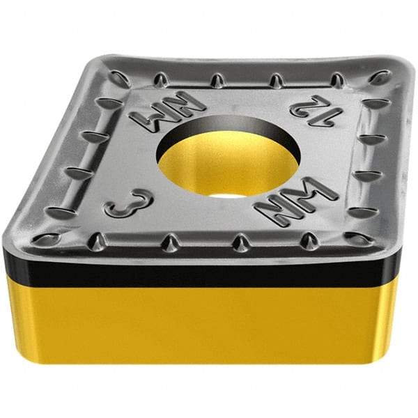 Iscar - CNMM543 NM Grade IC8150 Carbide Turning Insert - TiCN/Al2O3 Finish, 80° Diamond, 5/8" Inscr Circle, 1/4" Thick, 3/64" Corner Radius - USA Tool & Supply