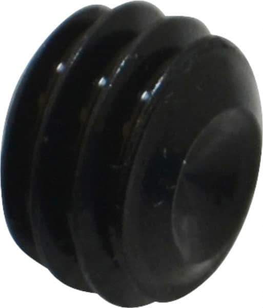Value Collection - 3/8-16 UNC, 1/4" OAL, Cup Point Set Screw - Grade 8 Alloy Steel, 3/16" Key - USA Tool & Supply