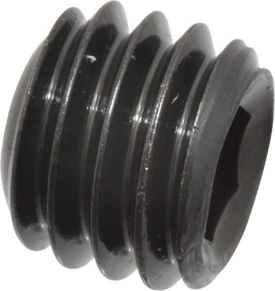Value Collection - 3/8-16 UNC, 5/16" OAL, Cup Point Set Screw - Grade 8 Alloy Steel, 3/16" Key - USA Tool & Supply