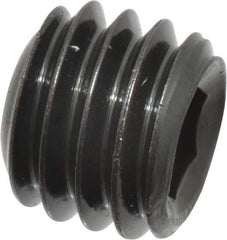 Value Collection - 3/8-16 UNC, 5/16" OAL, Cup Point Set Screw - Grade 8 Alloy Steel, 3/16" Key - USA Tool & Supply