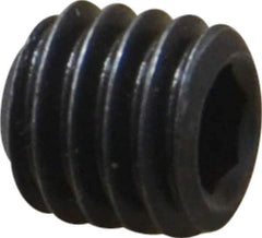 Value Collection - 3/8-16 UNC, 3/8" OAL, Cup Point Set Screw - Grade 8 Alloy Steel, 3/16" Key - USA Tool & Supply