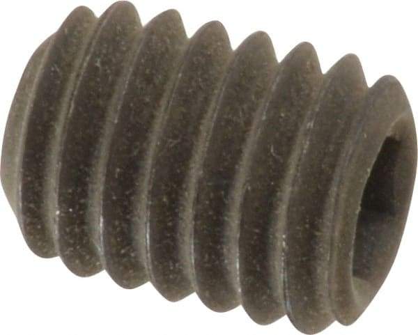 Value Collection - 3/8-16 UNC, 1/2" OAL, Cup Point Set Screw - Grade 8 Alloy Steel, 3/16" Key - USA Tool & Supply