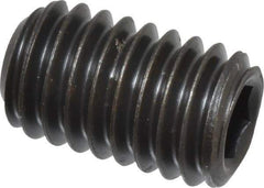 Value Collection - 3/8-16 UNC, 5/8" OAL, Cup Point Set Screw - Grade 8 Alloy Steel, 3/16" Key - USA Tool & Supply