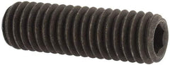 Value Collection - 3/8-16 UNC, 1-1/4" OAL, Cup Point Set Screw - Grade 8 Alloy Steel, 3/16" Key - USA Tool & Supply