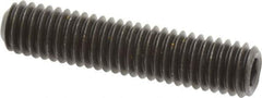 Value Collection - 3/8-16 UNC, 1-3/4" OAL, Cup Point Set Screw - Grade 8 Alloy Steel, 3/16" Key - USA Tool & Supply