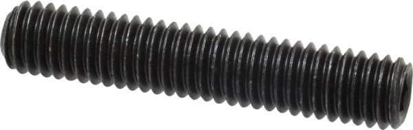 Value Collection - 3/8-16 UNC, 2" OAL, Cup Point Set Screw - Grade 8 Alloy Steel, 3/16" Key - USA Tool & Supply