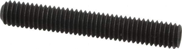 Value Collection - 3/8-16 UNC, 2-1/2" OAL, Cup Point Set Screw - Grade 8 Alloy Steel, 3/16" Key - USA Tool & Supply