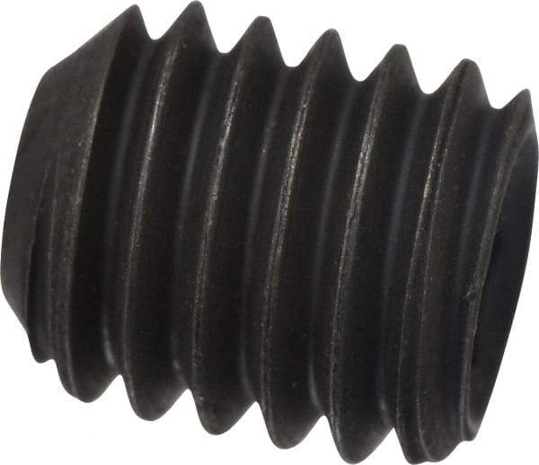 Value Collection - 7/16-14 UNC, 1/2" OAL, Cup Point Set Screw - Grade 8 Alloy Steel, 7/32" Key - USA Tool & Supply