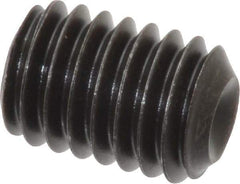 Value Collection - 7/16-14 UNC, 5/8" OAL, Cup Point Set Screw - Grade 8 Alloy Steel, 7/32" Key - USA Tool & Supply