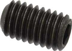 Value Collection - 7/16-14 UNC, 3/4" OAL, Cup Point Set Screw - Grade 8 Alloy Steel, 7/32" Key - USA Tool & Supply