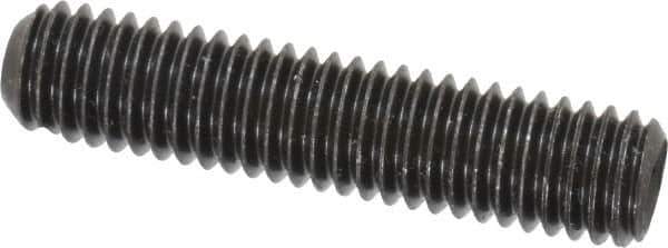 Value Collection - 7/16-14 UNC, 2" OAL, Cup Point Set Screw - Grade 8 Alloy Steel, 7/32" Key - USA Tool & Supply