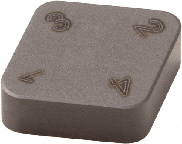 Seco - CNMN322 S Grade CBN600 PCBN Turning Insert - 80° Diamond, 3/8" Inscr Circle, 1/8" Thick, 1/32" Corner Radius - USA Tool & Supply