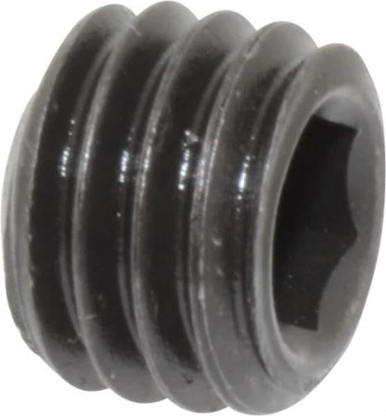 Value Collection - 1/2-13 UNC, 3/8" OAL, Cup Point Set Screw - Grade 8 Alloy Steel, 1/4" Key - USA Tool & Supply