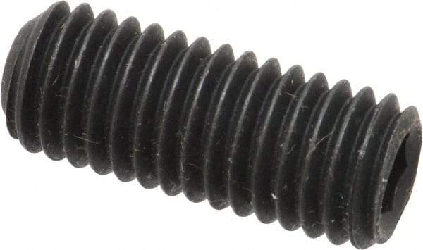 Value Collection - 1/2-13 UNC, 1-1/4" OAL, Cup Point Set Screw - Grade 8 Alloy Steel, 1/4" Key - USA Tool & Supply