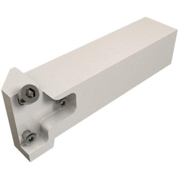 Iscar - GHA, External, Left Hand, 25.5mm Max Depth of Cut, Indexable Grooving Tool Holder - 25mm Shank Height, 25mm Shank Width, 124.5mm OAL - USA Tool & Supply