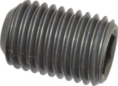 Value Collection - 1-8 UNC, 1-1/2" OAL, Cup Point Set Screw - Grade 8 Alloy Steel, 9/16" Key - USA Tool & Supply