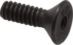 Value Collection - #4-40 UNC Hex Socket Drive, 82° Flat Screw - Alloy Steel, Black Oxide Finish, Fully Threaded, 3/8" OAL - USA Tool & Supply