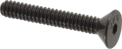 Value Collection - #4-40 UNC Hex Socket Drive, 82° Flat Screw - Alloy Steel, Black Oxide Finish, Fully Threaded, 3/4" OAL - USA Tool & Supply