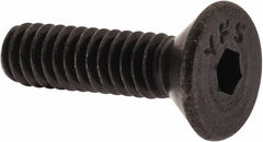 Value Collection - #5-40 UNC Hex Socket Drive, 82° Flat Screw - Alloy Steel, Black Oxide Finish, Fully Threaded, 1/2" OAL - USA Tool & Supply