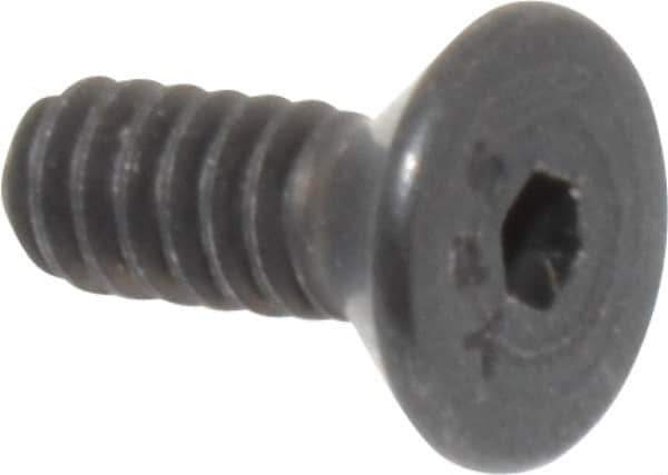 Value Collection - #6-32 UNC Hex Socket Drive, 82° Flat Screw - Alloy Steel, Black Oxide Finish, Fully Threaded, 3/8" OAL - USA Tool & Supply