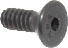Value Collection - #6-32 UNC Hex Socket Drive, 82° Flat Screw - Alloy Steel, Black Oxide Finish, Fully Threaded, 3/8" OAL - USA Tool & Supply