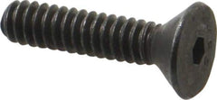 Value Collection - #6-32 UNC Hex Socket Drive, 82° Flat Screw - Alloy Steel, Black Oxide Finish, Fully Threaded, 5/8" OAL - USA Tool & Supply