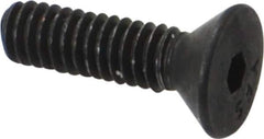 Value Collection - #8-32 UNC Hex Socket Drive, 82° Flat Screw - Alloy Steel, Black Oxide Finish, Fully Threaded, 5/8" OAL - USA Tool & Supply