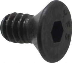 Value Collection - #10-24 UNC Hex Socket Drive, 82° Flat Screw - Alloy Steel, Black Oxide Finish, Fully Threaded, 3/8" OAL - USA Tool & Supply