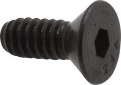 Value Collection - #10-24 UNC Hex Socket Drive, 82° Flat Screw - Alloy Steel, Black Oxide Finish, Fully Threaded, 1/2" OAL - USA Tool & Supply