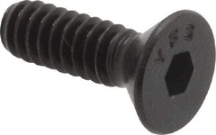 Value Collection - #10-24 UNC Hex Socket Drive, 82° Flat Screw - Alloy Steel, Black Oxide Finish, Fully Threaded, 5/8" OAL - USA Tool & Supply