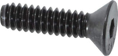 Value Collection - #10-24 UNC Hex Socket Drive, 82° Flat Screw - Alloy Steel, Black Oxide Finish, Fully Threaded, 3/4" OAL - USA Tool & Supply